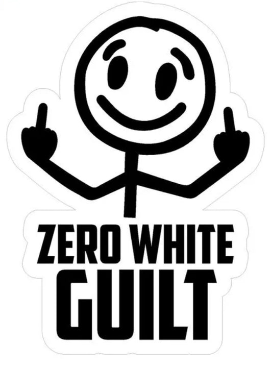 Zero White Guilt Sticker